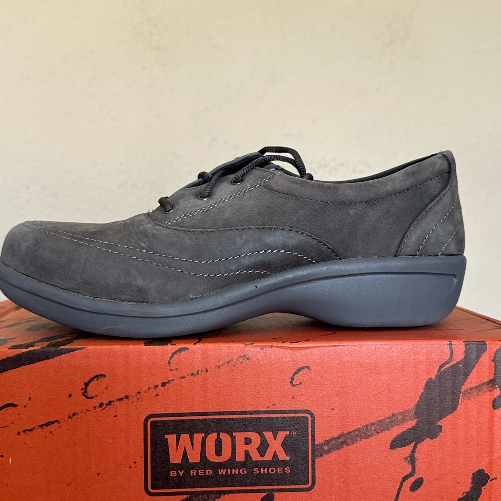 Worx by Red Wing 5113 Slip Resistant Brown Steel Toe ASTM F2413-11‎ wmns Sz 9.5